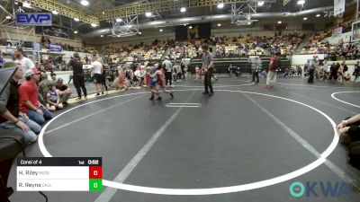 58 lbs Consi Of 4 - Hudson Riley, Redskins Wrestling Club vs Rose Reyna, Carl Albert