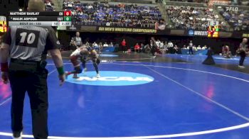 125 lbs Champ. Round 1 - Matthew Barlay, UChicago vs Malik Asfour, Eastern