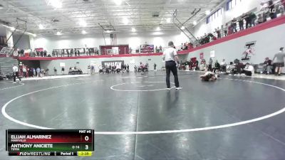 125 lbs Champ. Round 2 - Anthony Aniciete, Tiffin vs Elijah Almarinez, Maryville