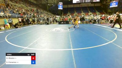 126 lbs Cons 32 #1 - Brooklyn Blasko, PA vs Sebastian Cisneros, WA