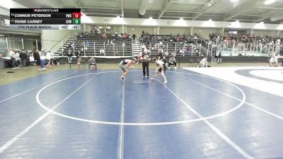 144 lbs 7th Place Match - Connor Peterson, Pinnacle Wrestling Club vs Tohmi Carney, Coweta Youth Wrestling