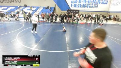 39-41 lbs Round 3 - Hayes Hardy, Box Elder Stingers vs Lennon Hardey, Roy Wrestling Club