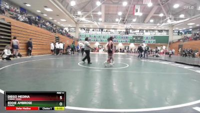 150 lbs Champ. Round 2 - Eddie Ambrose, Poway vs Diego Medina, Torrey Pines