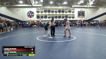 138 lbs Cons. Round 2 - James Burger, Brunswick vs Drake Brasiel, Aurora