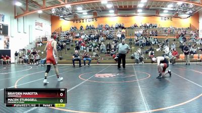 150 lbs Semifinal - Macen Sturggell, Fredericktown vs Brayden Marotta, Loudonville
