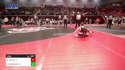 64 lbs Round Of 16 - Brody Harris, Bartlesville Wrestling Club vs Easton Contreras, Raw Wrestling Club