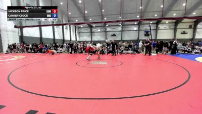 U16 FS - 144 lbs Cons. Round 3 - Jackson Price, Canada vs CARTER CLOCK, Newberg Mat Club