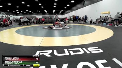 105 lbs Round 3 (8 Team) - Corbyn Weiss, LAW/Crass Wrestling vs Deshaun Thomas, Elite Athletic Club