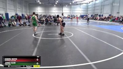 157 lbs Cons. Semi - Andru Boyd, Roanoke College vs Jared Bair, York (PA)