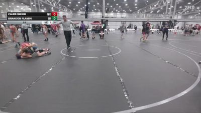 84 lbs Round 9 (10 Team) - Caleb Swain, Pride WC vs Brandon Flamini, Edge Wrestling