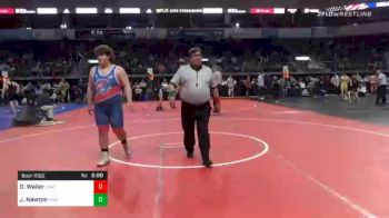 288 lbs Quarterfinal - Dawson Waller, Unattached vs Jason Newton, Paola Wrestling Club