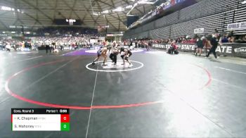 1A 132 lbs Cons. Round 3 - K.J. Chapman, Mount Baker vs Solomon Mahoney, Stevenson
