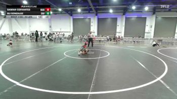 43 lbs Consolation - Damian Cervantes, Madera WC vs Eli Gonzalez, Shafter Youth Wrestling