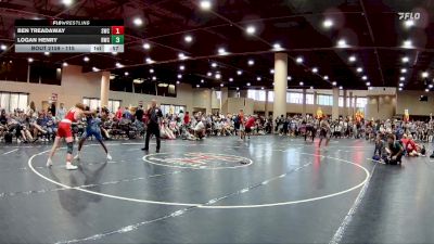 115 lbs Cons. Round 2 - Ben Treadaway, Stronghold Wrestling Club vs Logan Henry, Rayne Wrestling Club