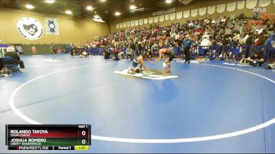 120 lbs Champ. Round 2 - Rolando Tafoya, Cesar Chavez vs Joshua Romero, Liberty (Bakersfield)