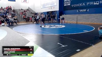 160 lbs Round 1 - Samuel Mortensen, White Bear Lake Area vs Drew Omann, Minnetonka