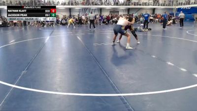 Silver 197 lbs Champ. Round 2 - Nathan Klatt, St. Cloud State vs Jackson Peak, Wisconsin-Eau Claire