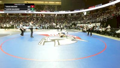 II-131 lbs Cons. Round 2 - Justin Dalessio, Hackley School vs Noah Becker, Mexico