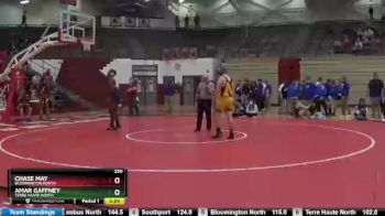 220 lbs Semifinal - Amar Gaffney, Terre Haute North vs Chase May, Bloomington North