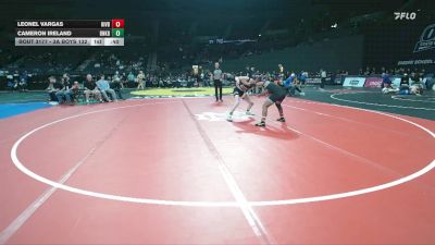 3A Boys 132 lbs Cons. Round 3 - Cameron Ireland, Banks Boys vs Leonel Vargas, Riverside (Boardman) Boys