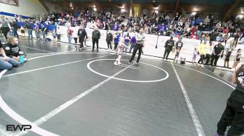 49-52 lbs Rr Rnd 1 - Kynadee Philpott, Fort Gibson Youth Wrestling vs Evelyn Shimonek, Pawhuska Elks Takedown