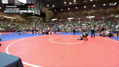 120 lbs Quarterfinal - Zuri Gooden, Arkansas vs Aliyana Ortner, Greenwood Wrestling Academy