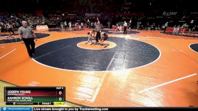 2A 120 lbs Cons. Round 2 - Joseph Young, Rockford (East) vs Kamron Scholl, Maple Park (Kaneland)