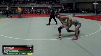 130 lbs Cons. Round 2 - Christian Peichel, Frazee vs Evan Miller, Champlain Park