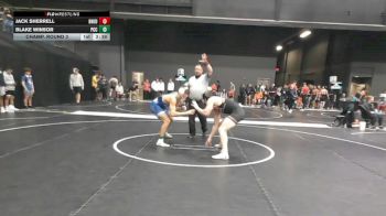 165 lbs Champ. Round 3 - Jack Sherrell, Doane University vs Blake Winsor, Pratt Community College