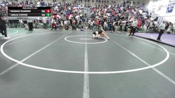 Girls 105 lbs Semifinal - Jaelle Cortez, Gilroy Girls vs Hannah Ramirez, Fremont (Sunnyvale)&nbsp;Girls