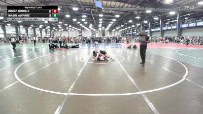 120 lbs Round Of 32 - Indigo Kimball, CT vs Isabel Alvarez, FL