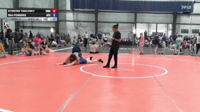 50 lbs Semifinal - Kyrsten Yadlosky, Team Worldwide - W vs Mia Forberg, Apex (OH) Girls - W
