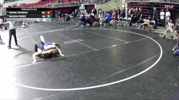 130 lbs Cons. Round 5 - Mason Perez, IronHawk Wrestling Academy vs Quinn Hohman, Seward Wrestling Club