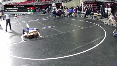 130 lbs Cons. Round 5 - Mason Perez, IronHawk Wrestling Academy vs Quinn Hohman, Seward Wrestling Club