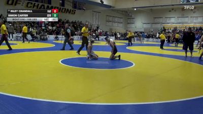 109 lbs Consi Of 16 #2 - Riley Crandall, Faith Christian (PA) vs Simon Carter, Severance (CO)
