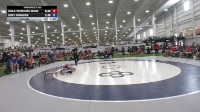 110 lbs Kaila Tatekawa-Maes, Hawaii vs Zoey Dodgers, Illinois