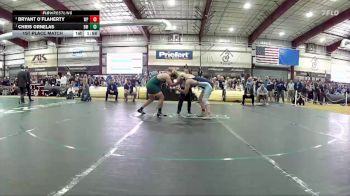 215 lbs 1st Place Match - Chris Ornelas, Battle Mountain vs Bryant O`Flaherty, White Pine
