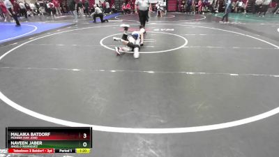 115 lbs Champ. Round 1 - Naveen Jaber, Angelo Rodriguez vs Malaika Batdorf, Pioneer (San Jose)