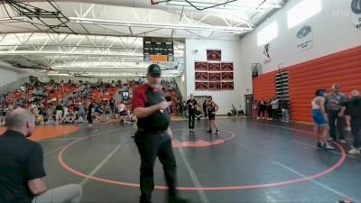 175-189 lbs Round 2 - Ben Farrel, Thermopolis Middle School vs Juan Ramirez, Powell Middle School