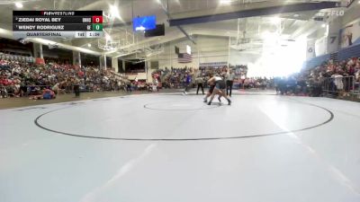 155 lbs Quarterfinal - Wendy Rodriguez, Gardner Edgerton vs Zjedai Royal Bey, Olathe North