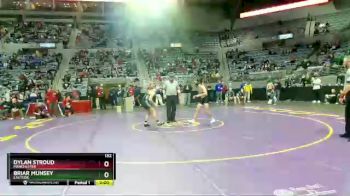 132 lbs Quarterfinal - Dylan Stroud, Manchester vs Briar Munsey, Eastside