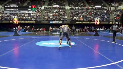 285 lbs Cons. Round 1 - Sloan Welch, Wis.-Eau Claire vs Nicholas Cook, Roanoke