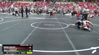 110 lbs Round 2 - Beau Lawrance, Trailblazer Wrestling Club vs Drake Kincaid, Red Devil Wrestling Club