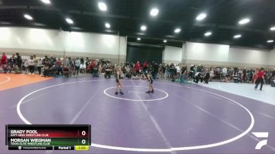 53-54 lbs Round 3 - Morgan Wiegman, Texas Elite Wrestling Club vs Grady Pool, Katy Area Wrestling Club