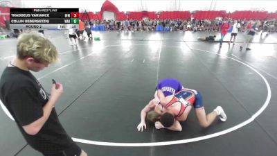 193-197 lbs Round 2 - Thaddeus Variance, Bemidji vs Collin Uebersetzig, Waunakee