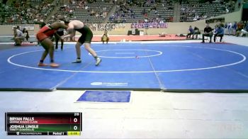 215 lbs Cons. Round 1 - Bryan Falls, George Rogers Clark vs Joshua Lingle, Trinity (Louisville)