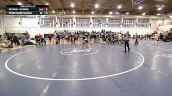 157 lbs 5th Place - Michael Gabriel, New Canaan vs Evan Christianson, Wilton