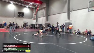 90 lbs Semifinal - Luke Anderson, Buckhorn Youth Wrestling vs Luke Morrison, Gulf Coast Wrestling Club