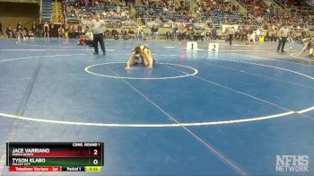 120 lbs Cons. Round 1 - Tyson Klabo, Valley City vs Jace Varriano, Fargo North