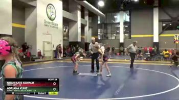 82 lbs Round 5 (12 Team) - Noah Kate Kovach, Texas SOTM vs Adriana Kunz, Summit Wrestling Academy